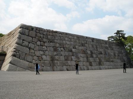 江戸城天守台、東側の面