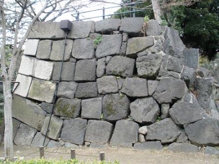 石垣一番奥（南端）の隅