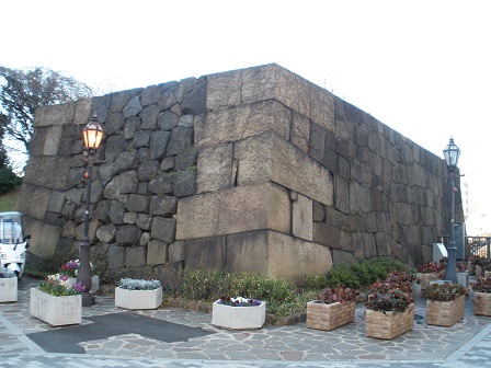 江戸城：牛込門の石垣