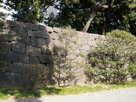 枡形内から見た石垣１